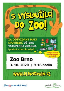 S vysloužilcem do Zoo Brno zdarma